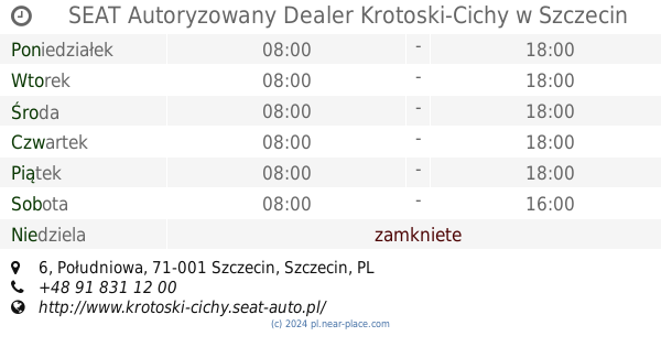 🕗 Autoclub - Samochody Z Gwarancją Szczecin Godziny Otwarcia, 30A, Milczańska, Tel. +48 604 446 665
